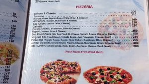 Цены в ресторанах Арамболь, ГОА, Индия. Last prices in Arambol, GOA, India.