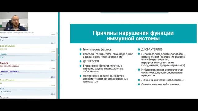 Имунная система - вебинар, Peptides: Пептиды Хавинсона: Шалюта Денис Александрович