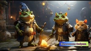 Мультфильм - Приключения Гримлина и Уголька: История Дракона и Лягушки" #мультик #мультфильм#мульт