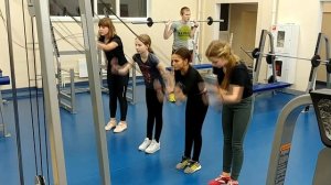 Тренировка детей из секции "Лыжные гонки" СШОР Лыткарино