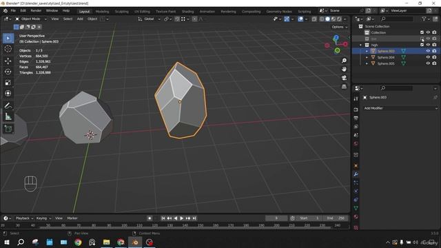 09. Sculpting rocks. GHIBLI STYLE 3D MODELING with Blender