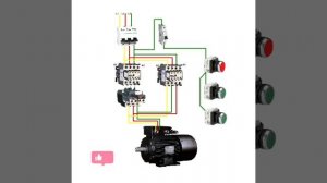 Reverse Connection of asynchronous motor. Реверс Подключение   Асинхронного двигателя