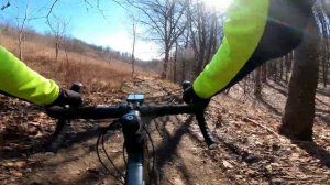 По лесу на шоссейном велосипеде