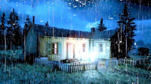 Сильный дождь ночью, чтобы мгновенно заснуть - Глубокий сон под проливной дождь на жестяной крыше