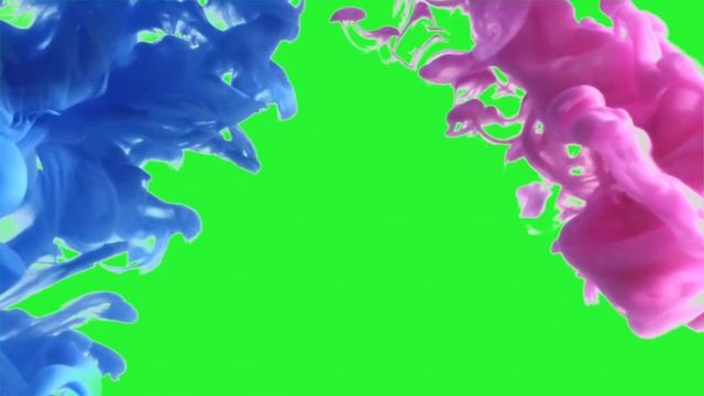 разноцветный дым на зелёном фоне смотреть онлайн