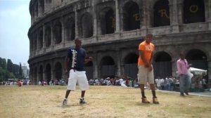 Dancing Outside the Colosseum