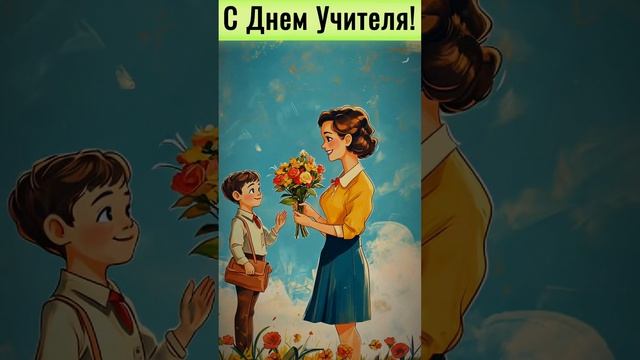 С Днем Учителя! Красивое поздравление от учеников