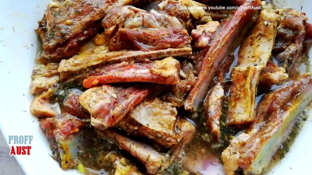 Рецепт баранины в грейпфрутовом пиве на углях