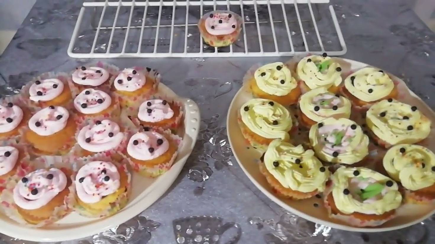 Капкейки классические с кремом