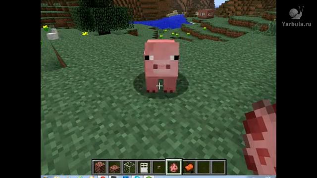 Как ездить на свинье в minecraft смотреть онлайн