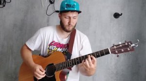 ac dc thunderstruck acoustic guitar loop cover