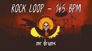 Rock Drum Loop for practicing - 145 BPM | Backing Drums