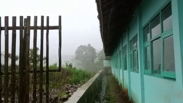 Прогулка под дождем в Индонезии. Walking in the rain.