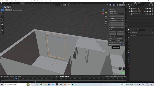 20 - Archimesh Windows. CREATING A MODERN HOUSE in Blender