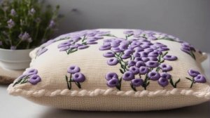 Подушки: важный элемент уютного дома | Вязаные диванные подушки с 3D элементами