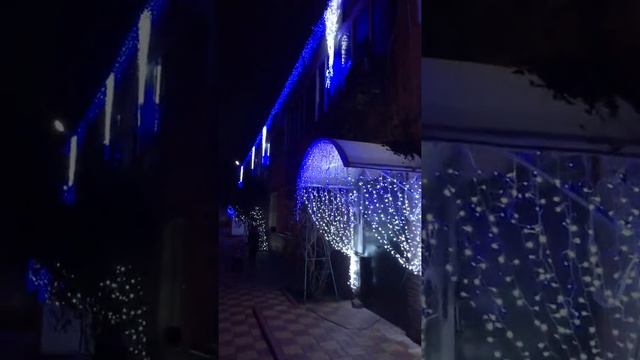 Новогоднее световое оформление Детского Сада №292