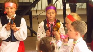 Ансамбль ложкарей. Сценка на завалинке. Частушки видео. Волоконовка ДШИ