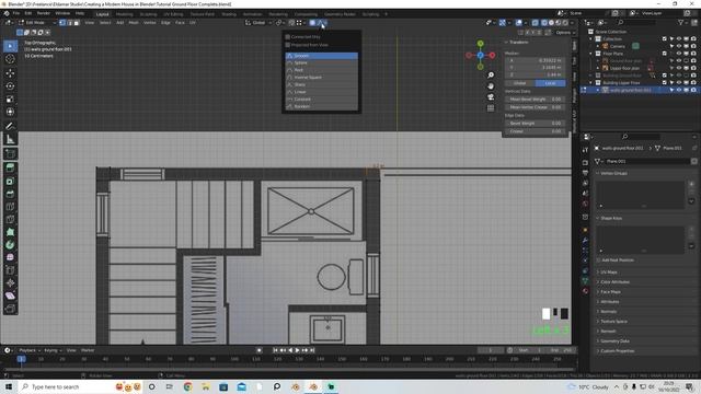 04 - Aligning and Creating Floor Plans Pt2. CREATING A MODERN HOUSE in Blender