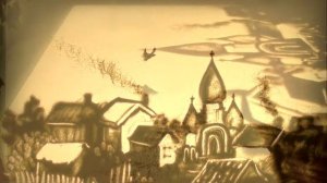 Песочная анимация-фантазия на тему гимна Подмосковья "Край Георгиев - судьба моя!"