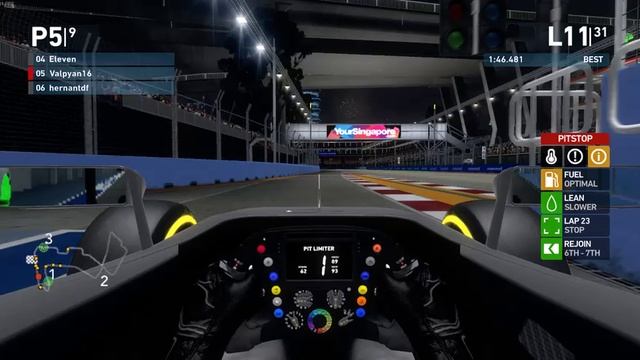 Championship race  in Singapore