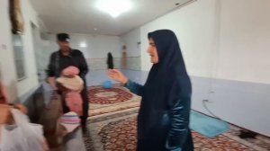 Heavy rain: Muhammad begging his mother to let Nargis stay at home