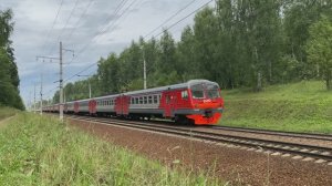 Электропоезд ЭД4М-0096, перегон Пушкино - Софрино