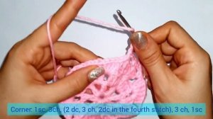 crochet bag with zigzag edges/Using two cute square motifs,crochet a small bag for souvenir or gift