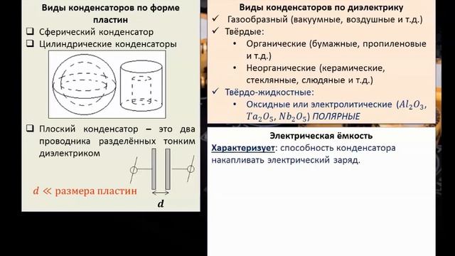 Изучение темы: "Конденсаторы"