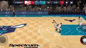 NBA LIVE MOBILE HORNETS@HAWKS Challenge Score with only one player Kelly Oubre Jr