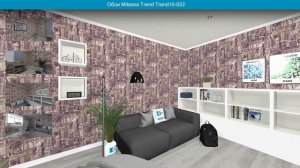 Обои Milassa Trend Trend10-022  в интерьере. визуализация и фото.