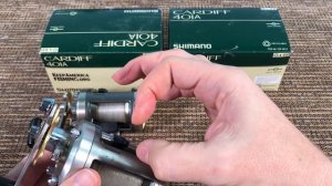 (SOLD): SHIMANO Cardiff 401A Pair (Left Hand) - Upgraded Handle and Drag