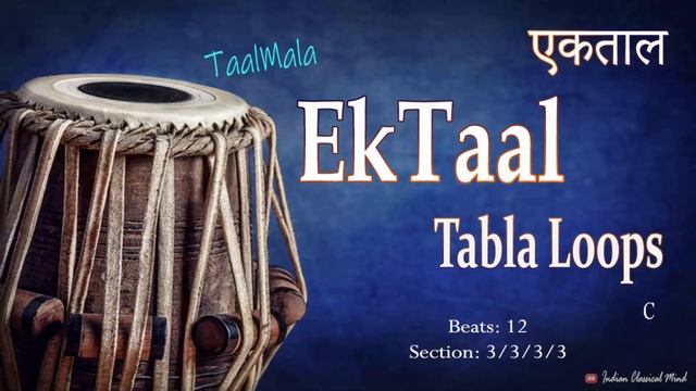 Ektaal tabla loops | Taalmala Tabla Taal