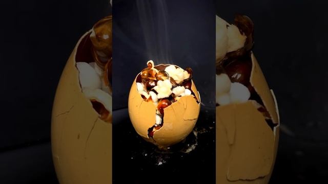 1000°C RHCB vs Egg 🥚 + Corn 🌽 #science #satisfying #experiment #asmr #egg #corn