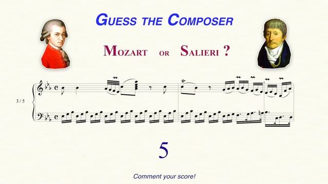 Guess the Composer: Mozart or Salieri? смотреть онлайн