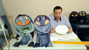 Обзор выкройка+набор для рукоделия сумка рюкзак лягушка