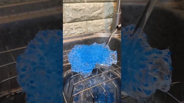 Hot water vs Ice with Orbeez #shorts #satisfying #asmr
