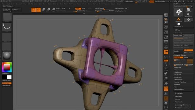 Уроки по ZBrush 4R7. Занятие 12. ZModeler