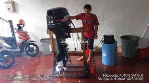 Review Detail Mesin Tempel Hangkai 40 PK / HP Double Starter (Elektrik dan Manual Starter)