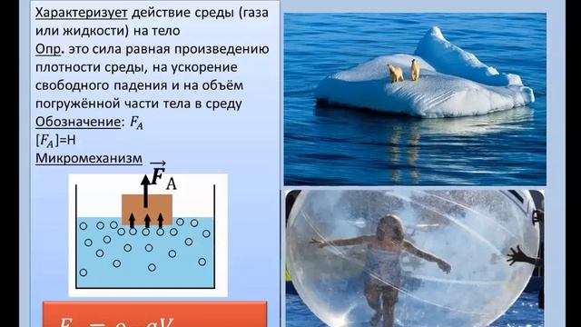Рассмотрение темы: "Выталкивающая сила" #физика #школа #самара