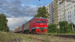 Электропоезд ЭТ2М-073, станция Новая Деревня