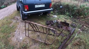 Через поле, мимо свалки к другой пилораме... коп металлолома