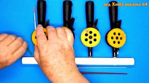 Оригинальный способ хранения зимних удочек.