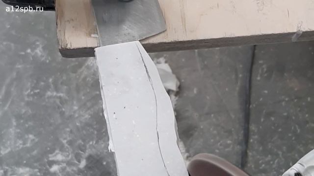 Рукоятка для ножа из искусственного камня ,своими руками,кухонный нож труд вача .Как сделать? смотреть онлайн