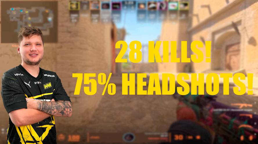 S1MPLE ПРОДОЛЖАЕТ ГОТОВИТСЯ К ДЕБЮТУ ЗА FALCONS! СИМПЛ ЗАКАНЧИВАЕТ ИГРУ НА FACEIT С 75% HS!