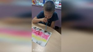 Акварель и полиэтилен