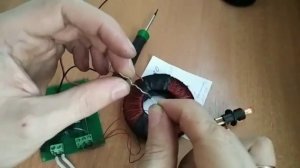 Тороидальный сердечник с тремя катушками опыт 5 Почему так?