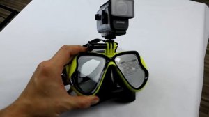 Крутая маска для снорклинга с креплением GoPro, Sony