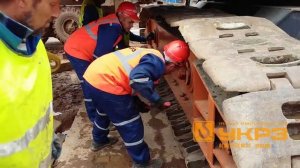 Монтаж крана ДЭК 631 Строительство Усольского калийного комбината «Еврохи́м» г  Березняки 2015 г