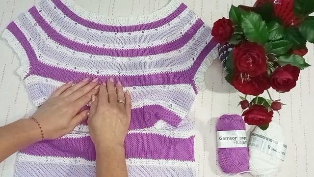 ВЯЗАЛЬНЫЙ ВЛОГ - Июль'23🧶🧶🧶  Готовые работы👕👚, процессы, домашние заботы 🍅🥒🧅