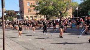 Seguin Marching Band marching at parade at downtown Seguin TX (10-8-2021)